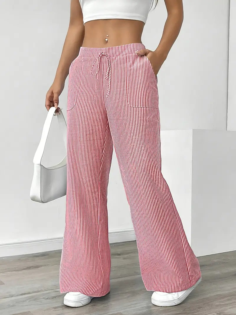 KARINA | STYLISH STRIPED PANTS - Ferlora