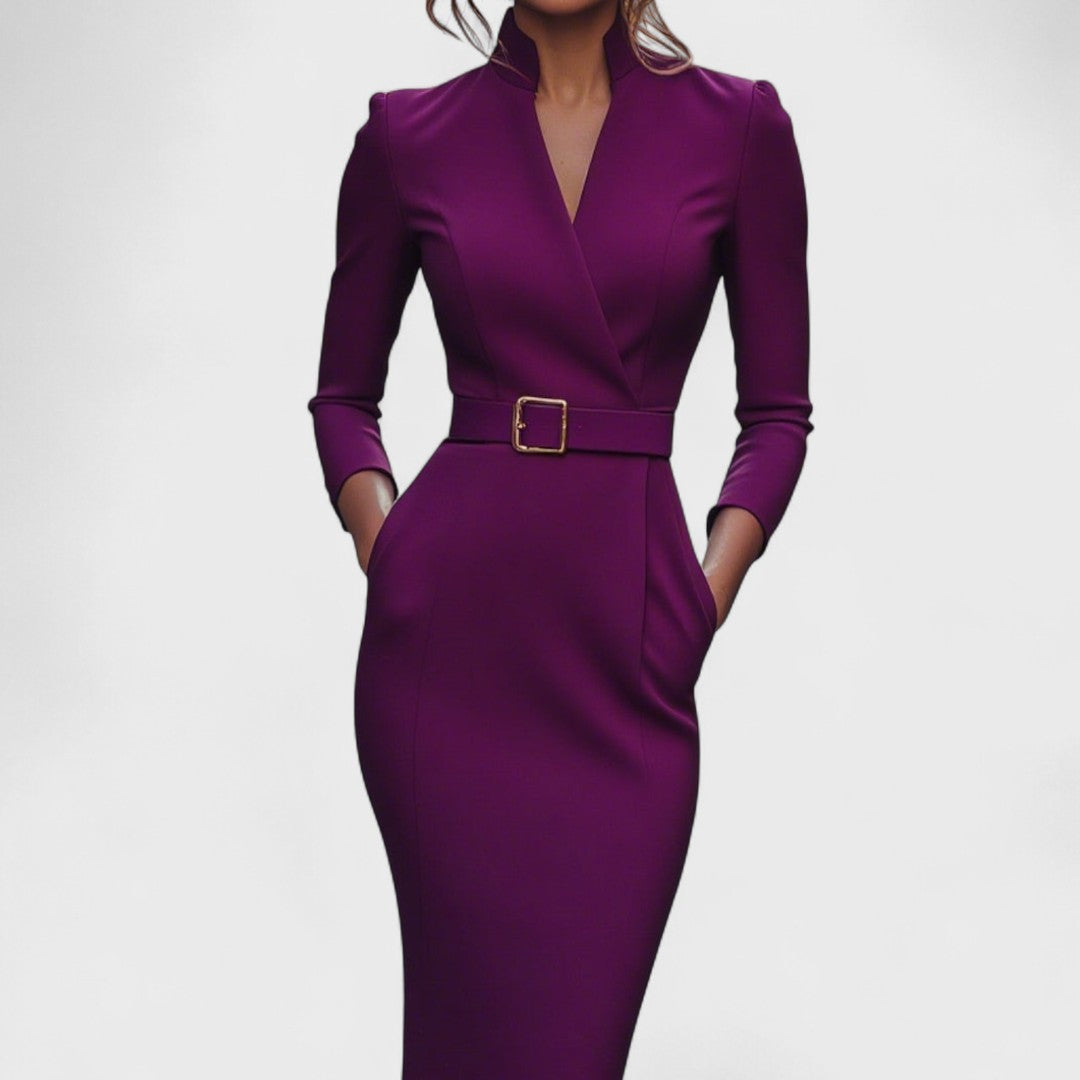Kaylani™ – Belted Dress for Effortless Sophistication