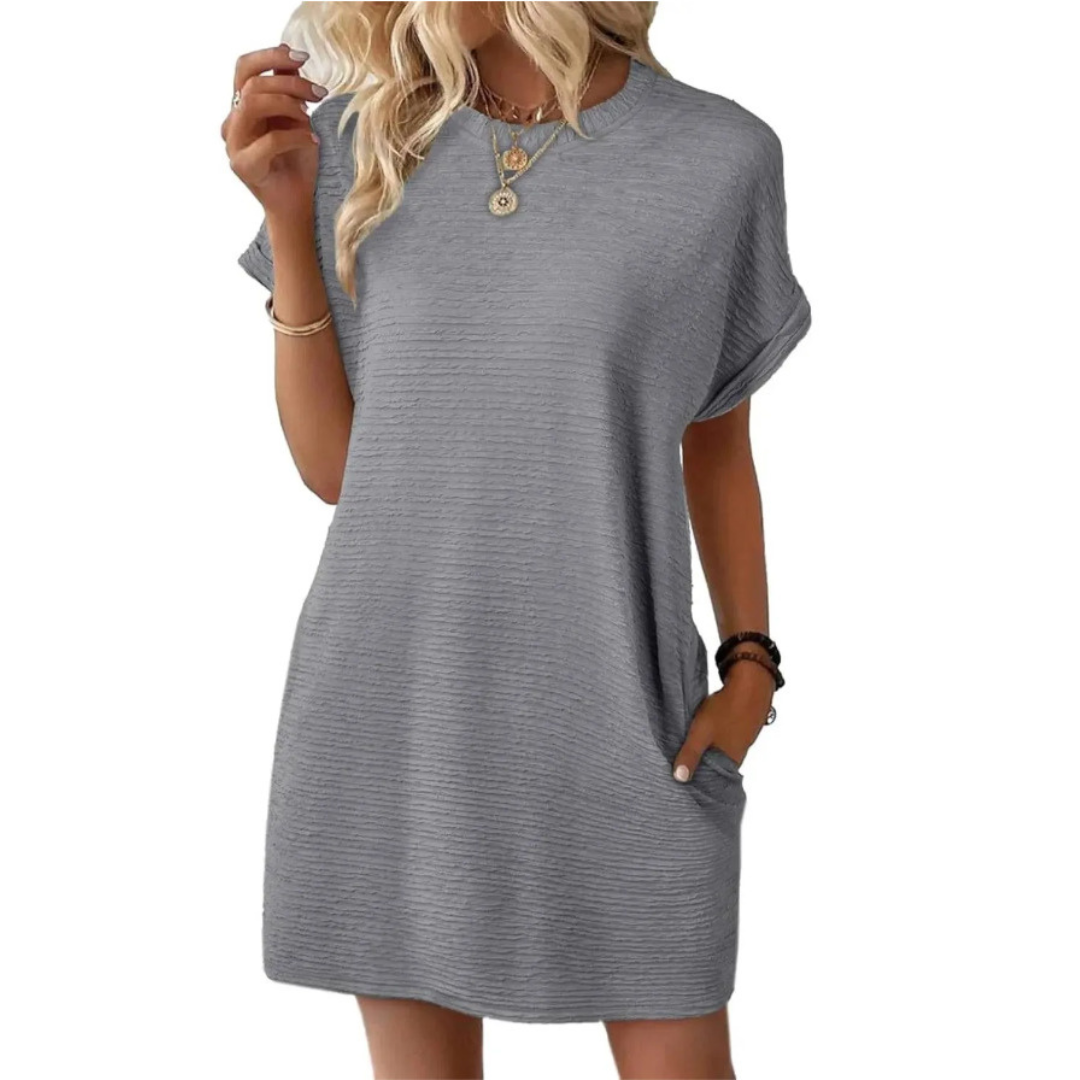 Ferlora™ | Casual Minimalist Round Neck Summer Dress