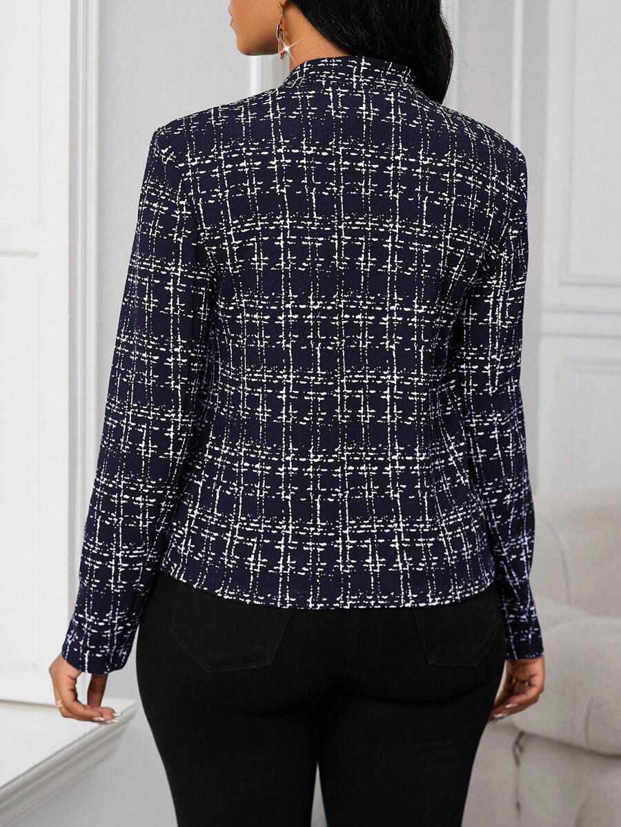 Ellie™ - Chic Plaid Blazer - Ferlora