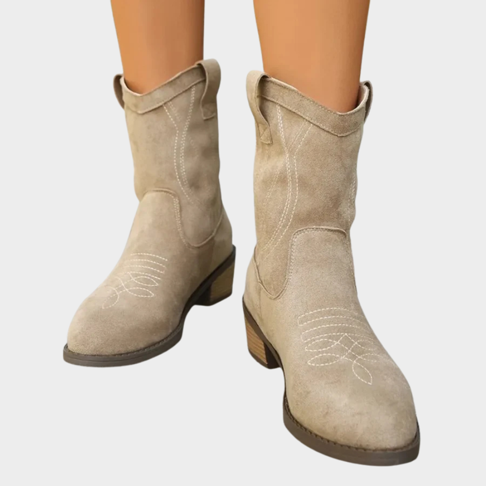 Chandler™ - Cowboy -Style Ankle Boots