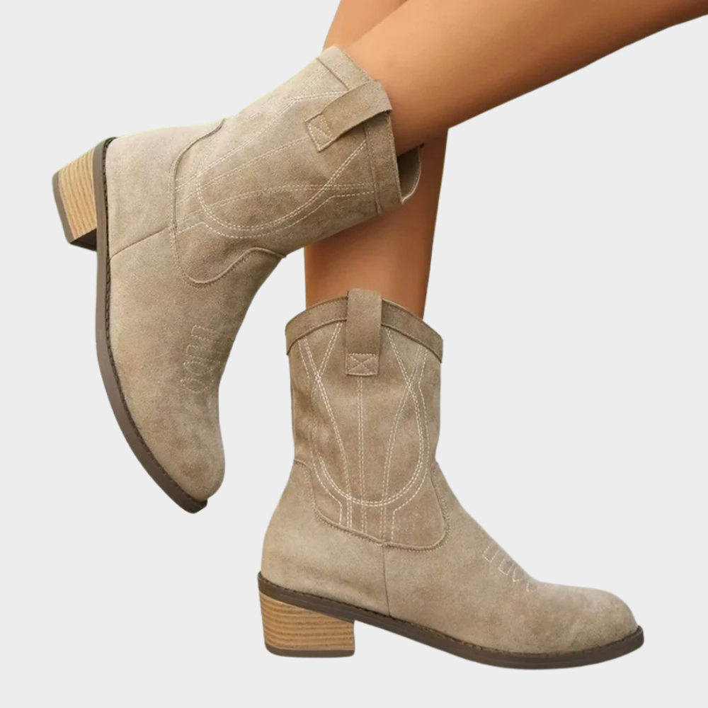 Chandler™ - Cowboy -Style Ankle Boots