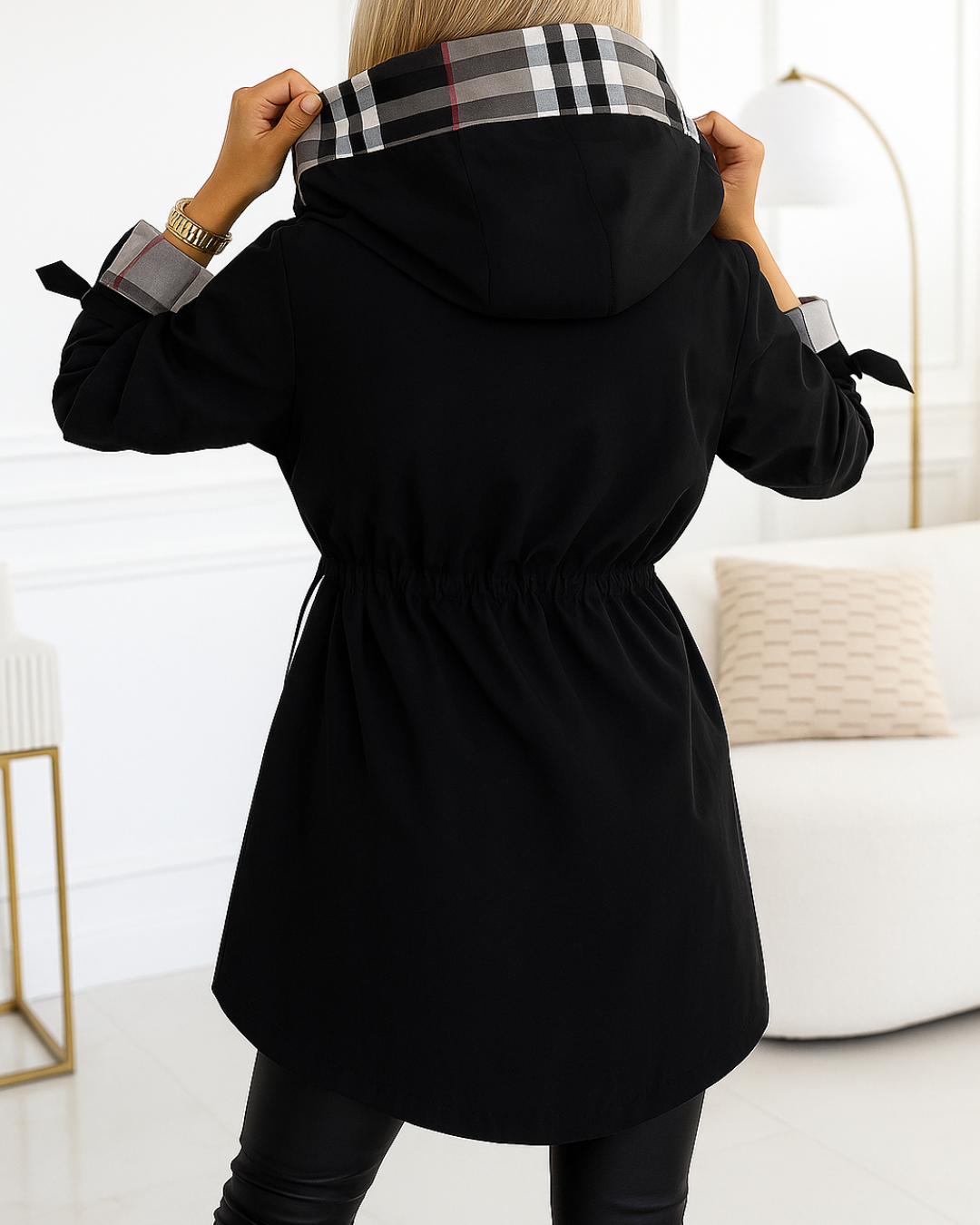 Ferlora™ | Monique Plaid Hooded Coat