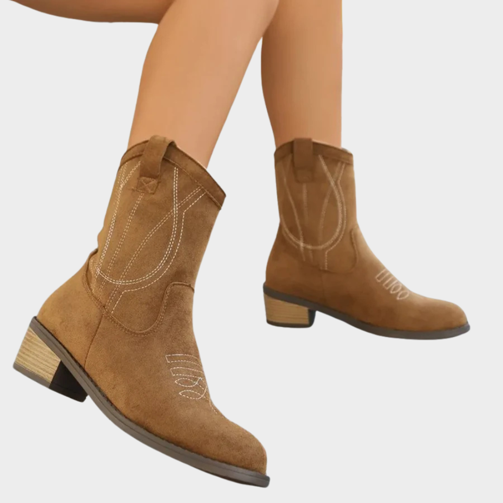 Chandler™ - Cowboy -Style Ankle Boots