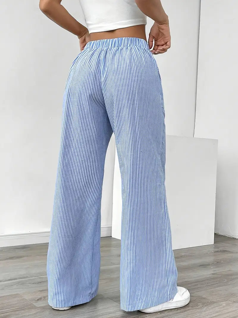 KARINA | STYLISH STRIPED PANTS - Ferlora