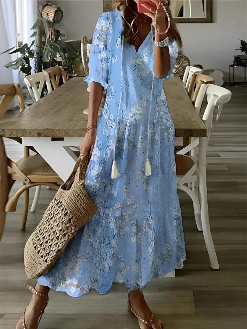 Sophia - Boho Vintage Summer Dress - Ferlora