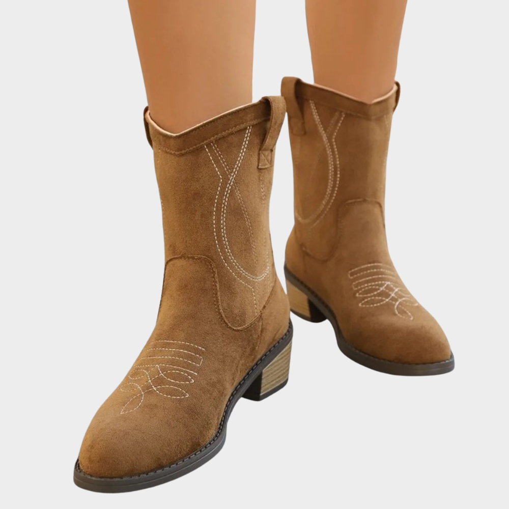 Chandler™ - Cowboy -Style Ankle Boots