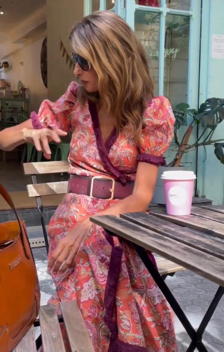 Ferlora™ | Elegant Rose Maxi Dress with Soft Feminine Charm