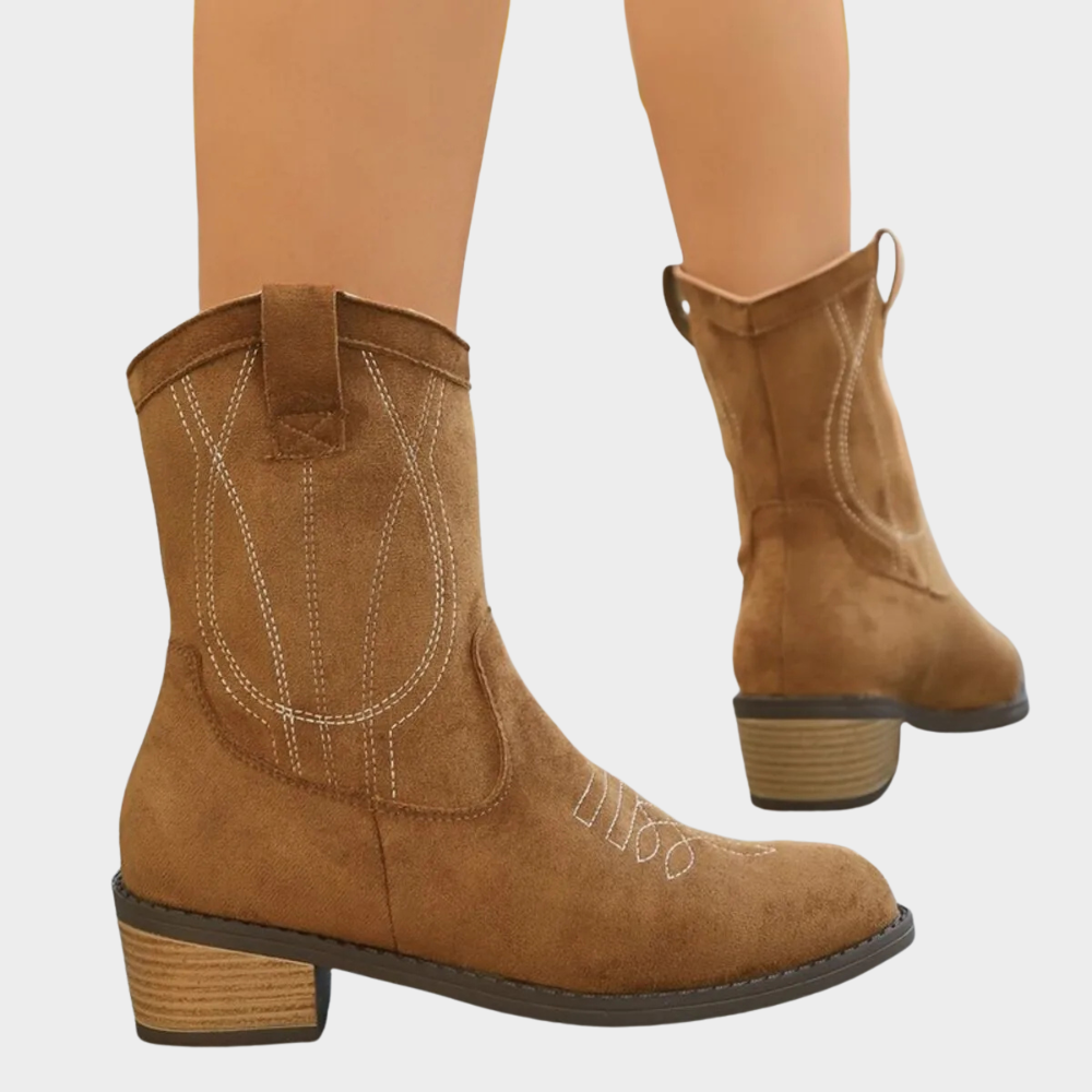 Chandler™ - Cowboy -Style Ankle Boots