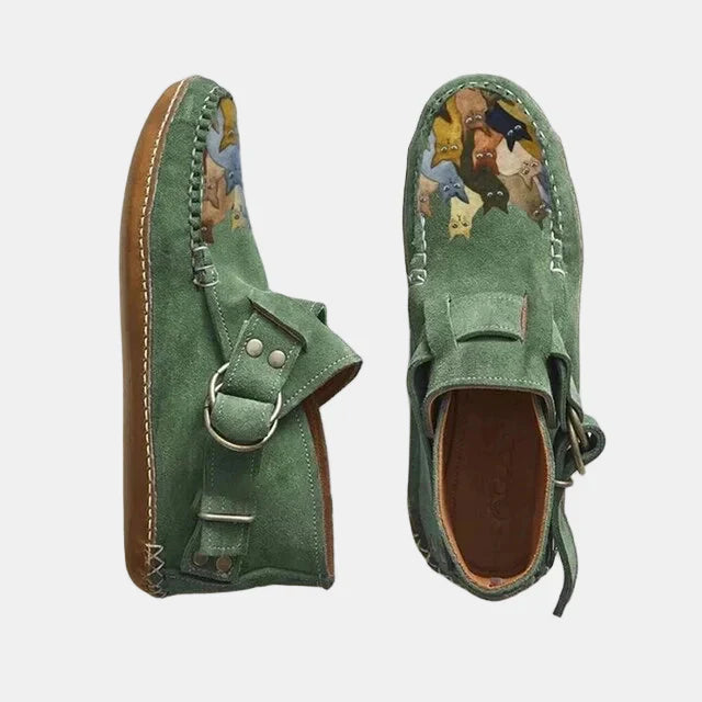 Nina™ - Casual Printed Ankle Boots