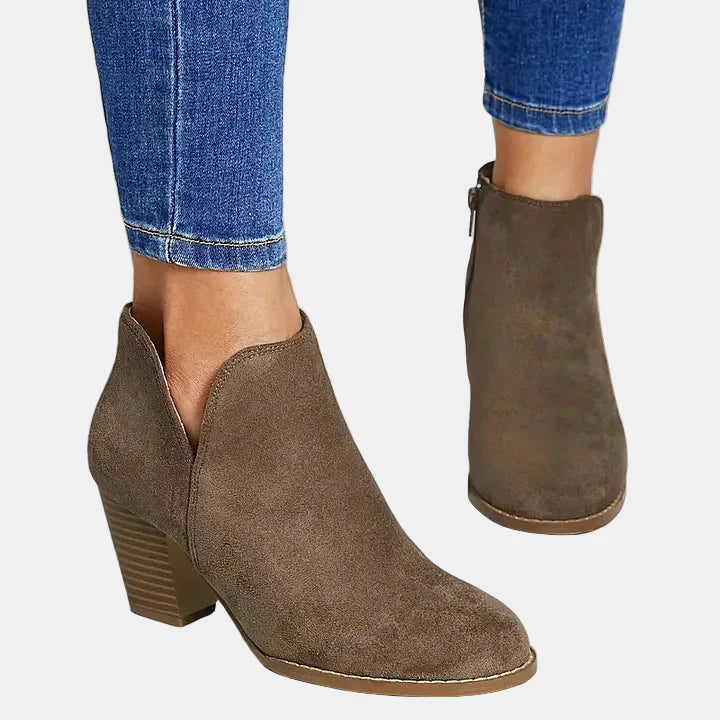Hailey™ - Block Heel Ankle Boots