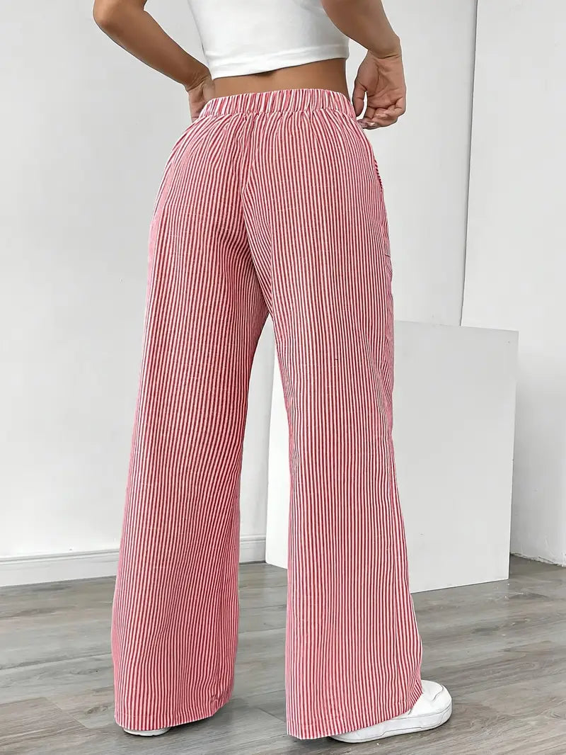 KARINA | STYLISH STRIPED PANTS - Ferlora