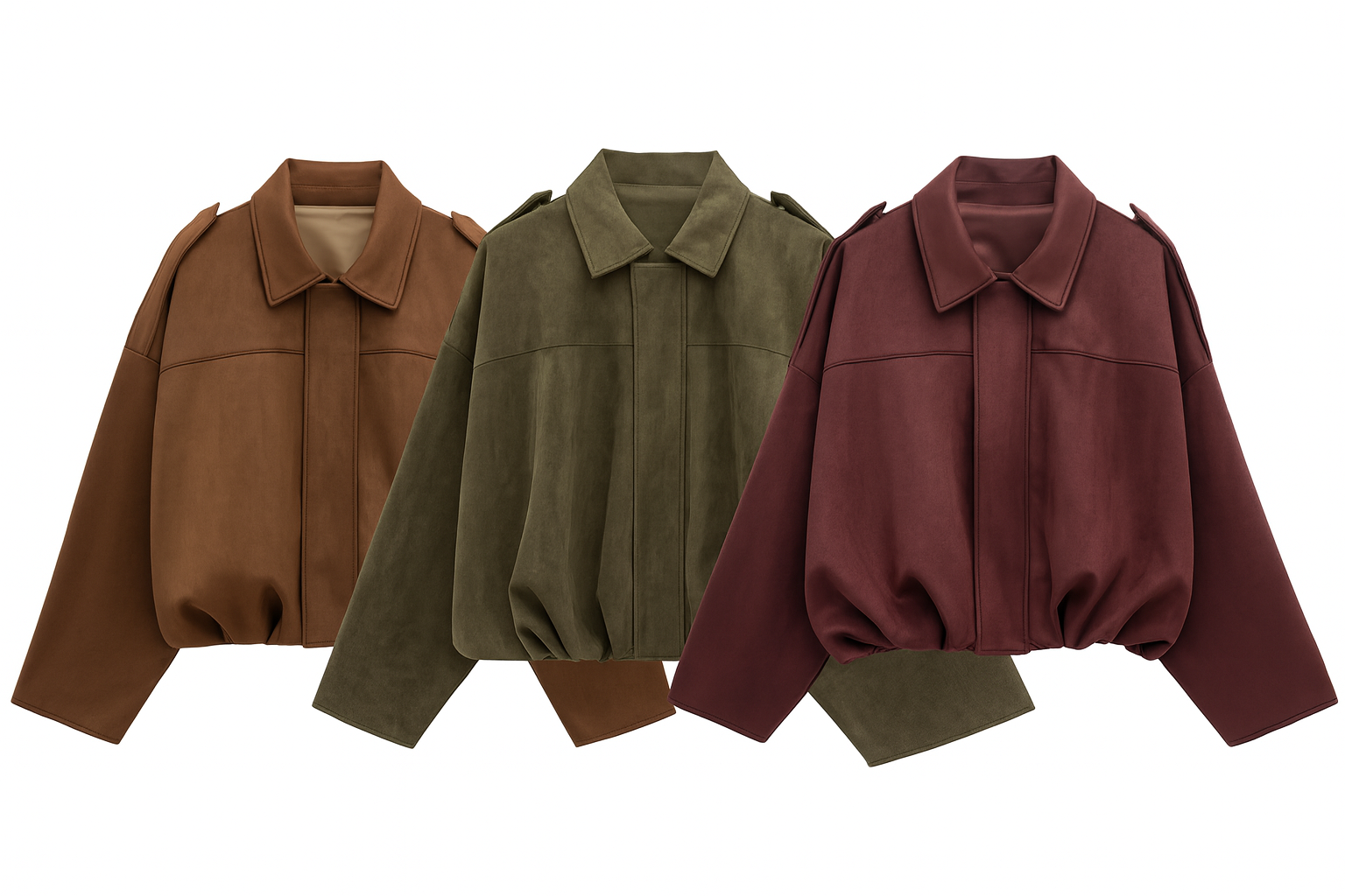 Ferlora™ | Suede Casual Bomber Jacket