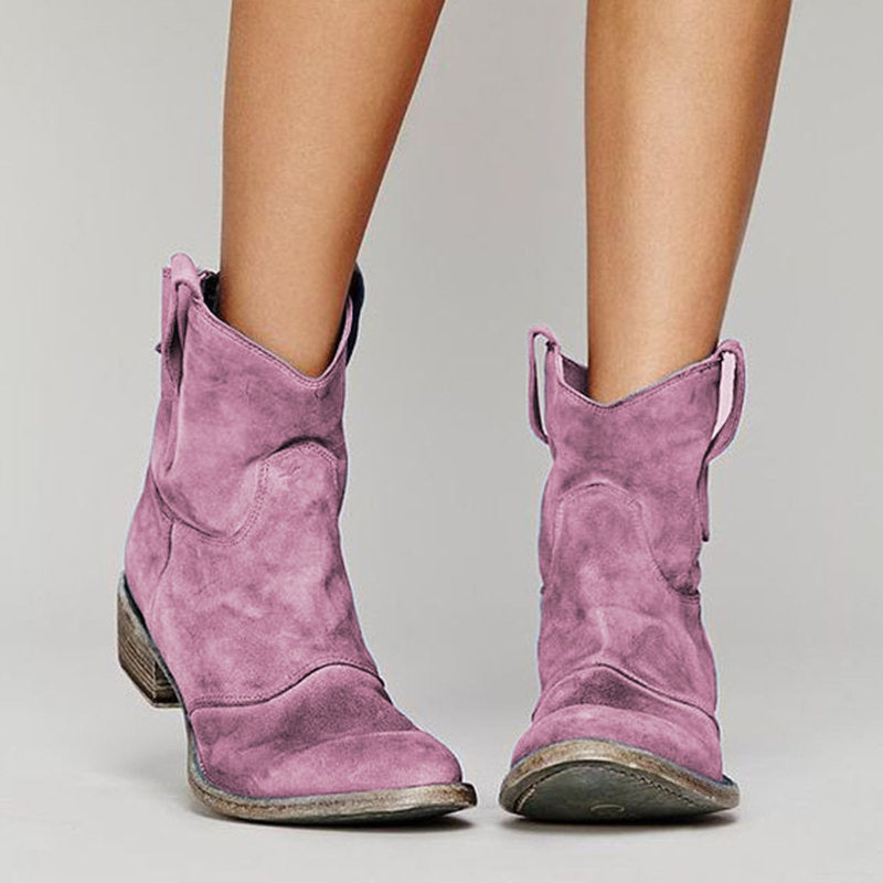 Cienna™ – Western-Inspired Ankle Boots for Everyday Elegance