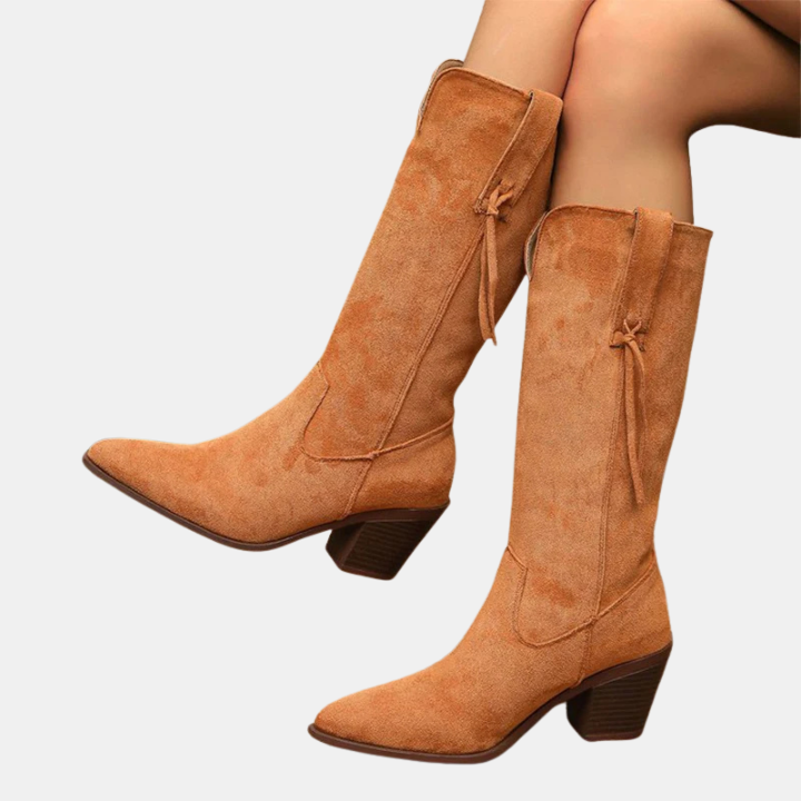 Remi™ - Retro Faux Mid Calf Boots