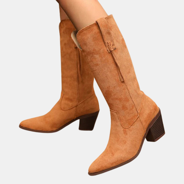 Remi™ - Retro Faux Mid Calf Boots