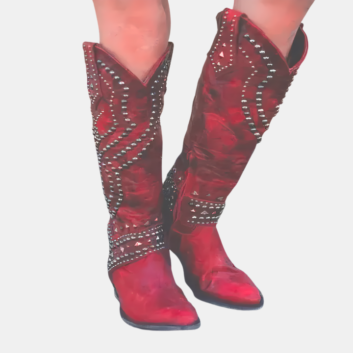Alina™ - Western Knee-High Boots
