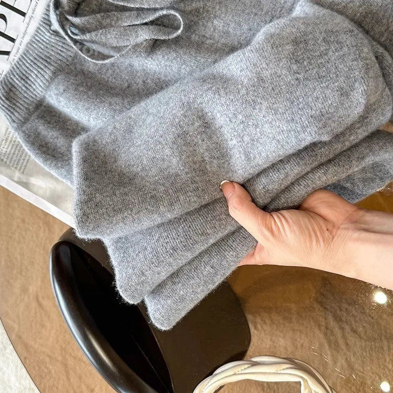 Ferlora™ | Céleste Wool Wide-Leg Pants