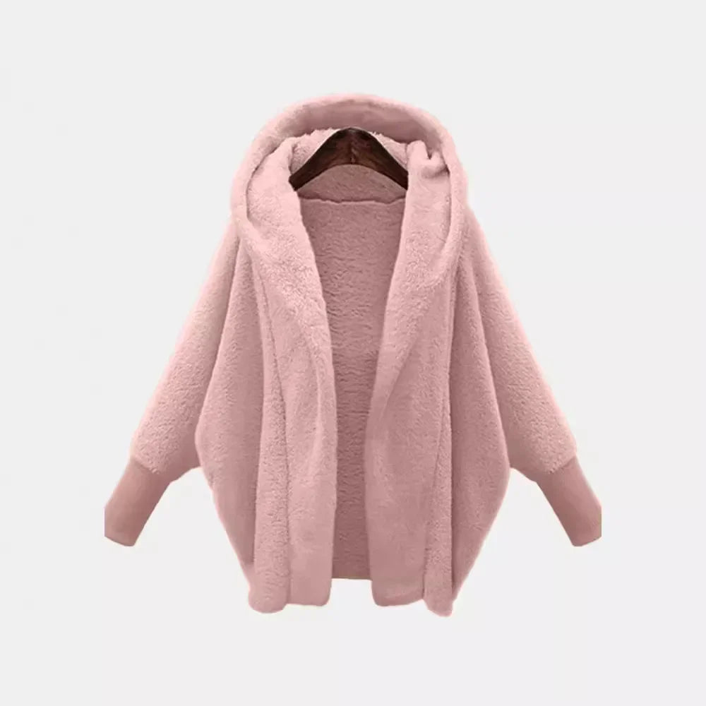 Ferlora™ | Amara Plush Hooded Pullover Jacket