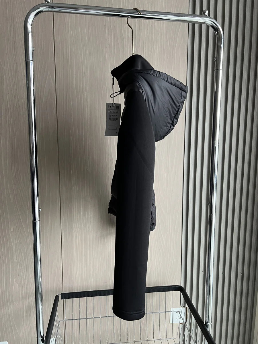 Ferlora™ | Lina Lightweight Hooded Zip Puffer