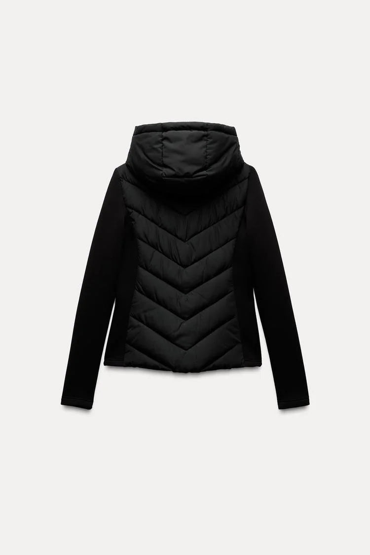 Ferlora™ | Elise Contrast Hooded Puffer