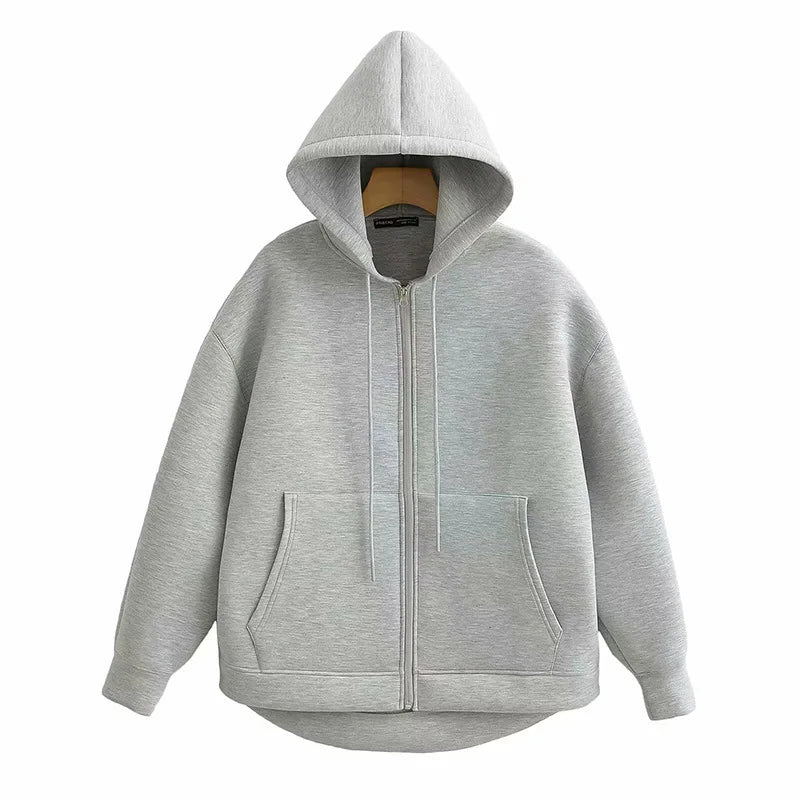 Ferlora™ | Noa Knit Hooded Zip Jacket