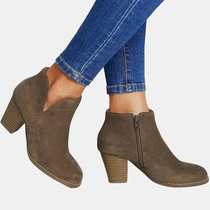 Hailey™ - Block Heel Ankle Boots