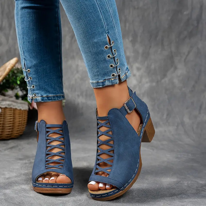 Aubrey™ - Elegant Wedge Sandals - Ferlora