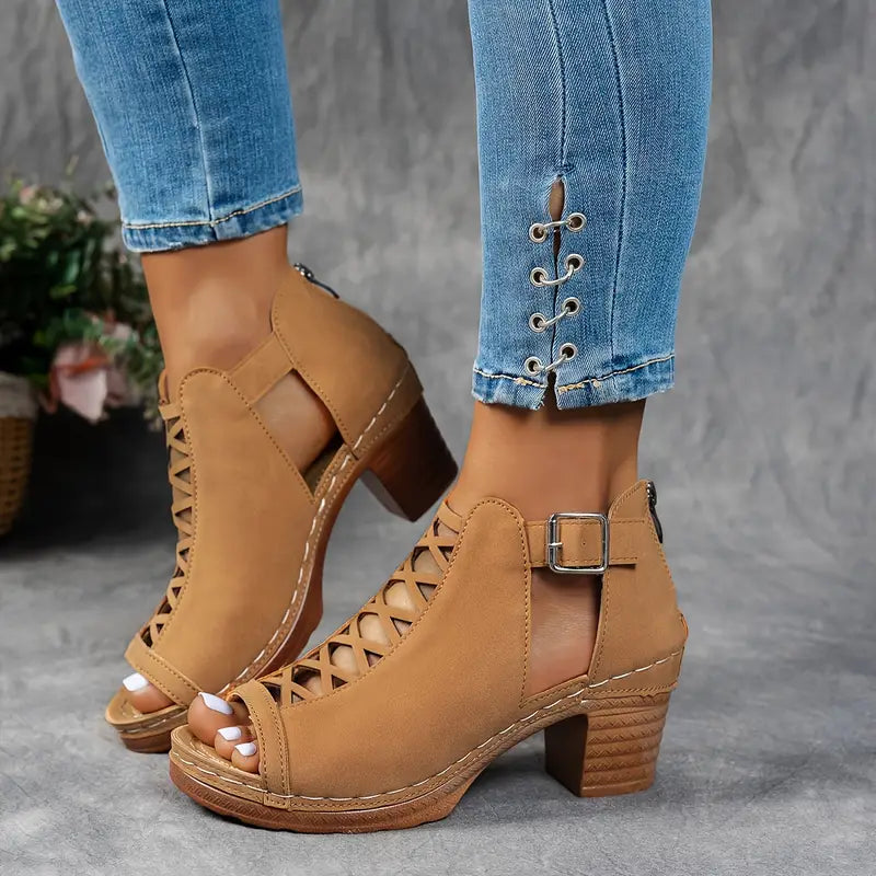 Aubrey™ - Elegant Wedge Sandals - Ferlora