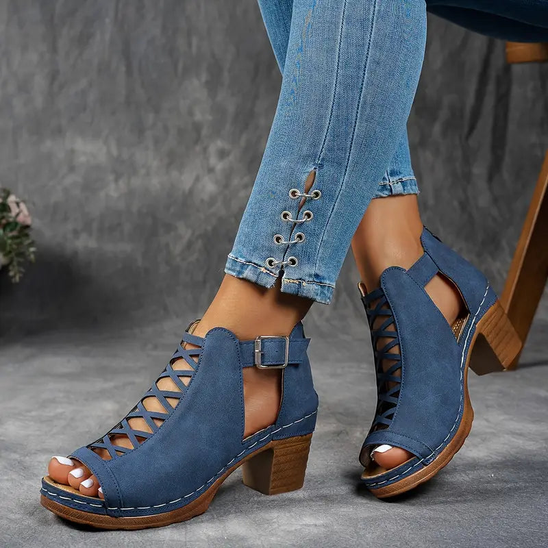 Aubrey™ - Elegant Wedge Sandals - Ferlora