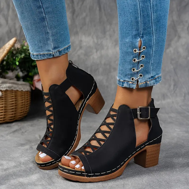 Aubrey™ - Elegant Wedge Sandals - Ferlora