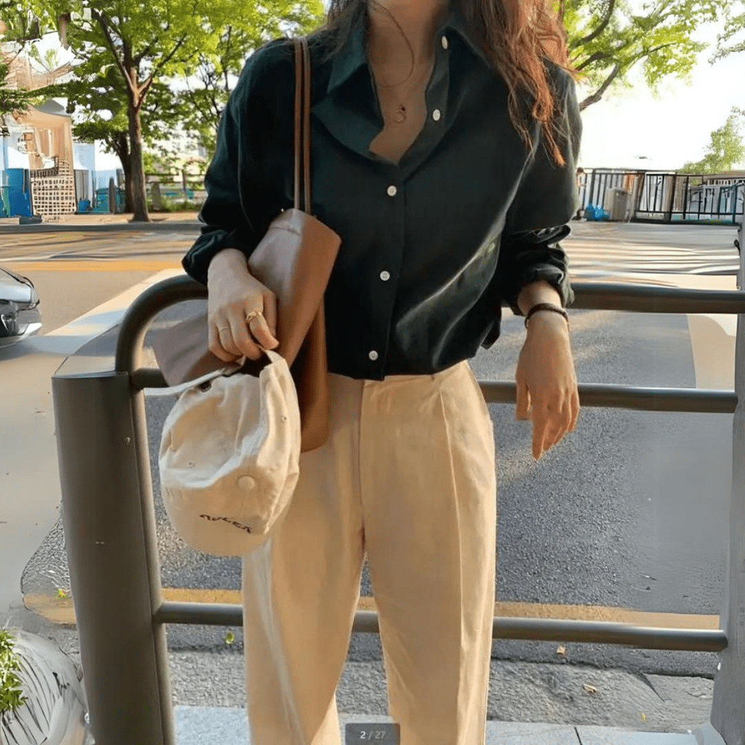 Ferlora™ | Alba Elevate Classic Chic Shirt - Ferlora