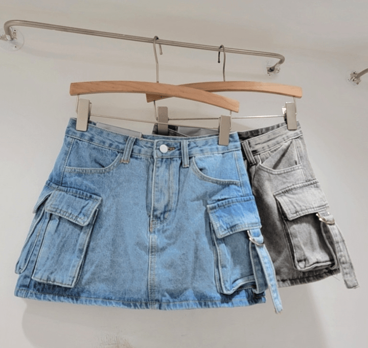 Ferlora™ | Dalina A-Line Denim Skirt – Clean Cut Edition - Ferlora