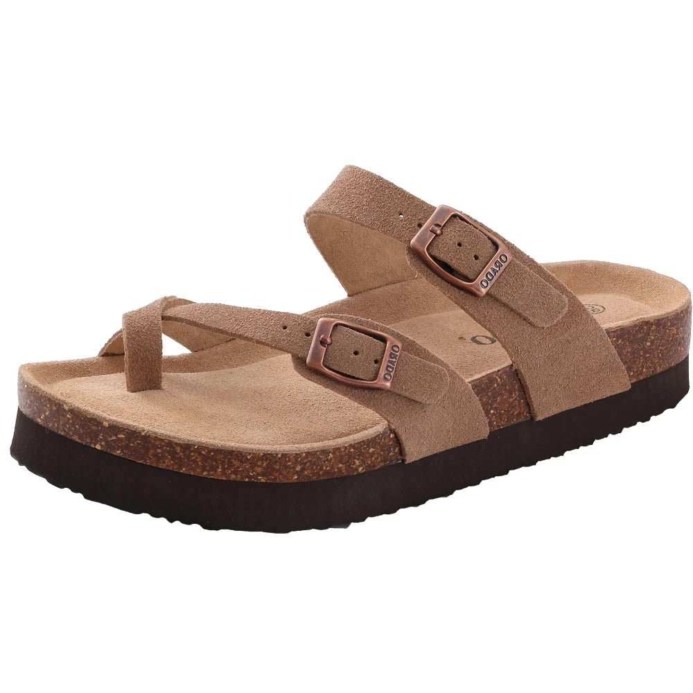 Ferlora™ | Emilia Cloud-Comfort Cork Sandal - Ferlora