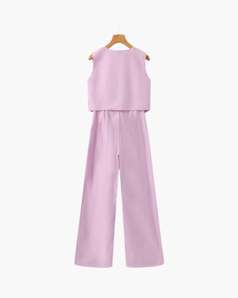 Ferlora™ | Gabriela Breezy Linen Co-Ord Set - Ferlora