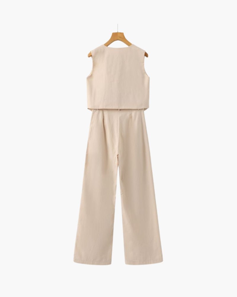 Ferlora™ | Gabriela Breezy Linen Co-Ord Set - Ferlora