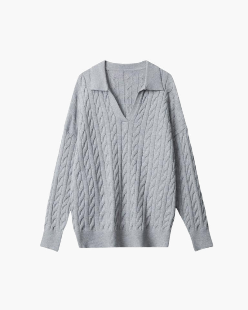 Ferlora™ | Rosa UltraSoft Wool V-Neck Sweater - Ferlora