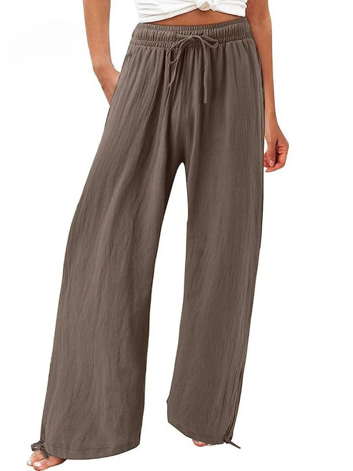 Olwen - Comfortable Loose Wide Leg Pants - Ferlora