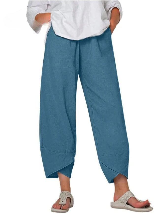 Bryndis - Summer Wide Leg Pants - Ferlora