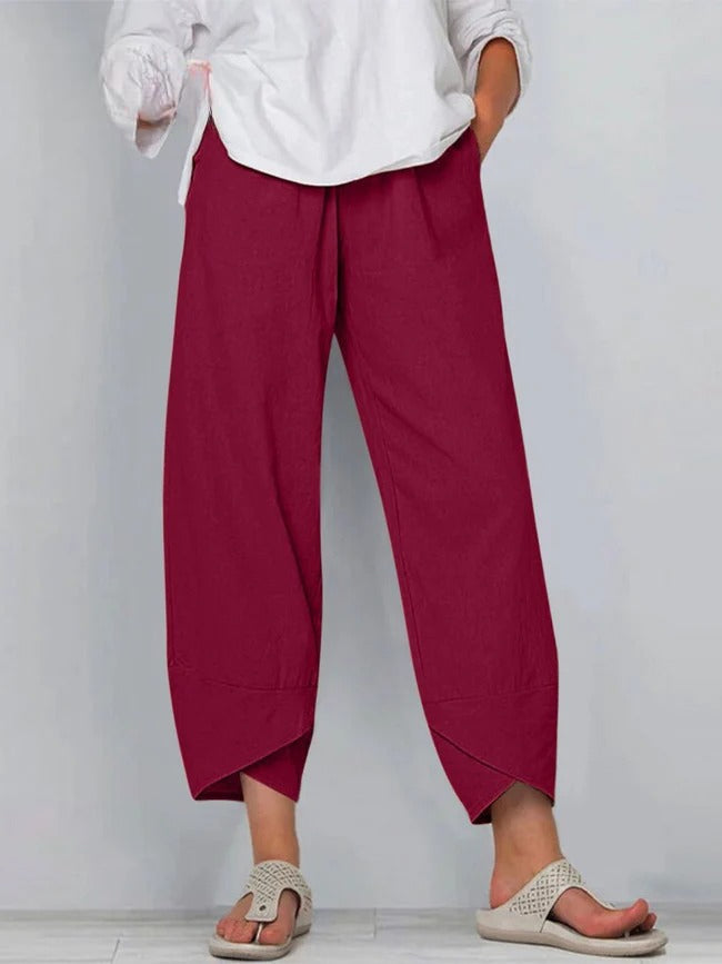 Bryndis - Summer Wide Leg Pants - Ferlora