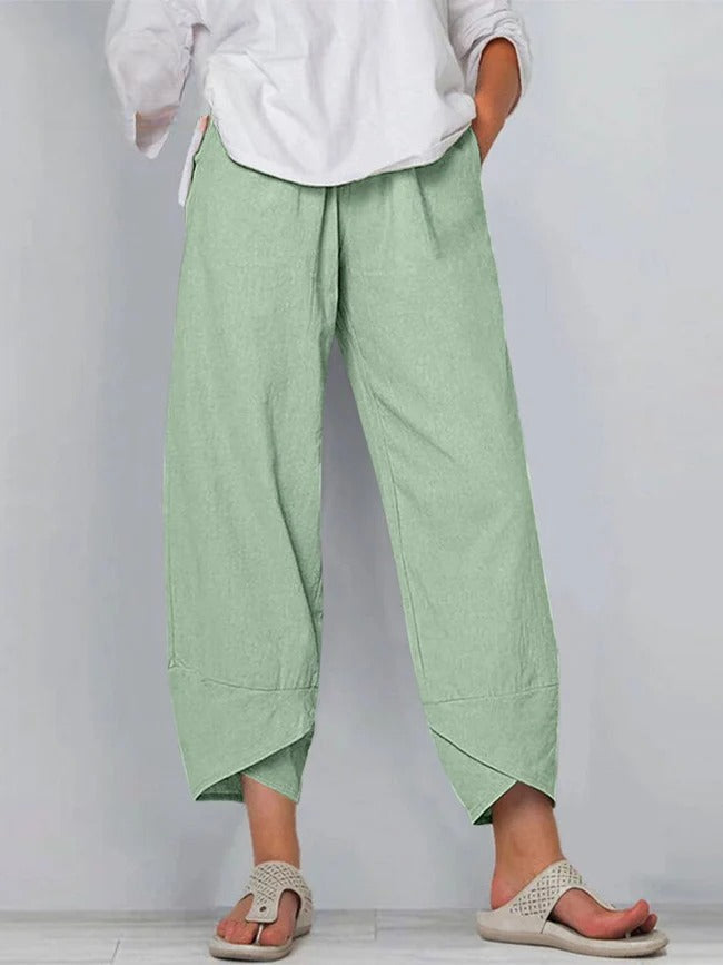 Bryndis - Summer Wide Leg Pants - Ferlora