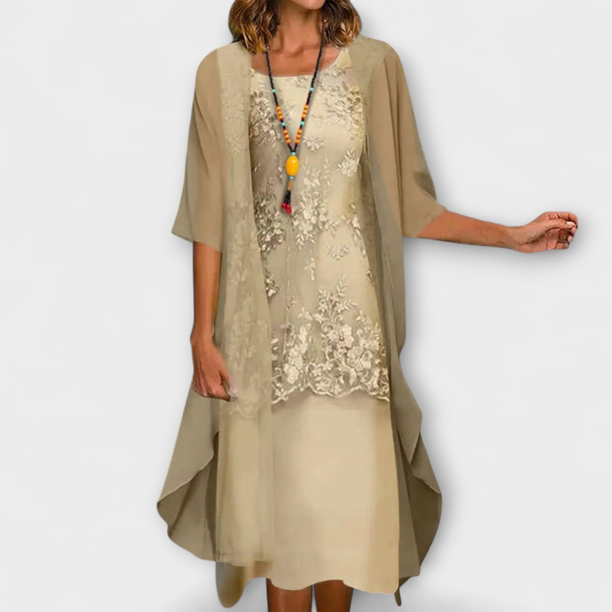 Lynne™ – Timeless Smocked Elegance Dress