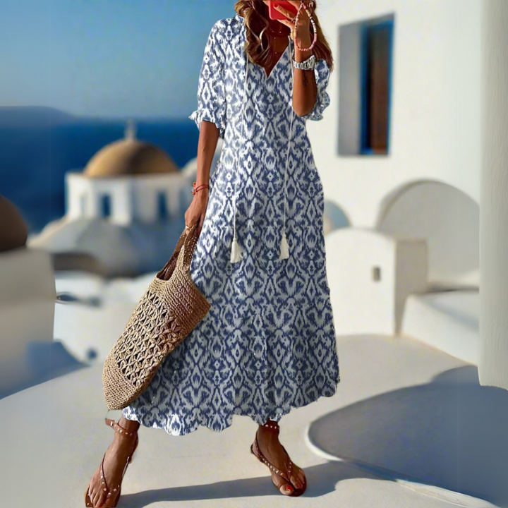 Ferlora™ | Boho Tummy-Coverage Summer Dress