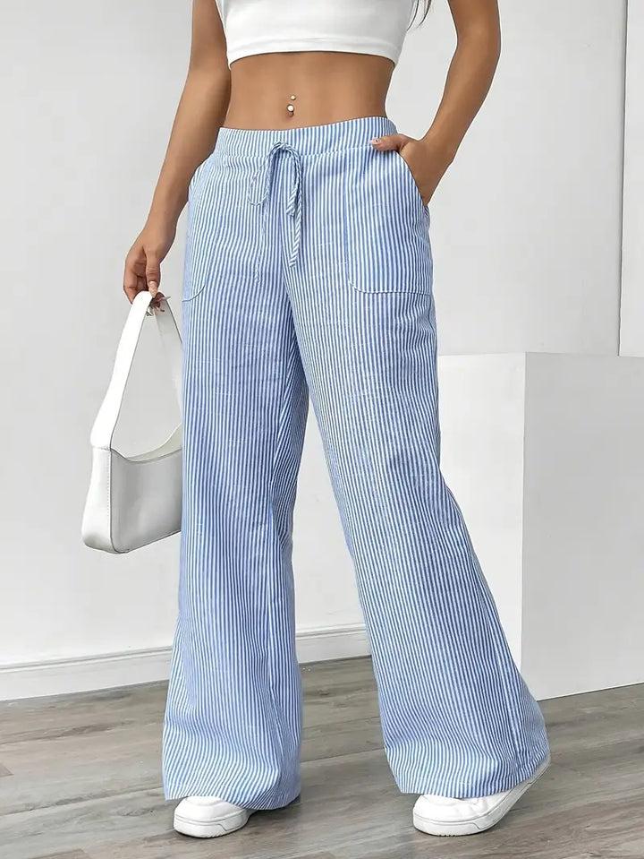 KARINA | STYLISH STRIPED PANTS - Ferlora