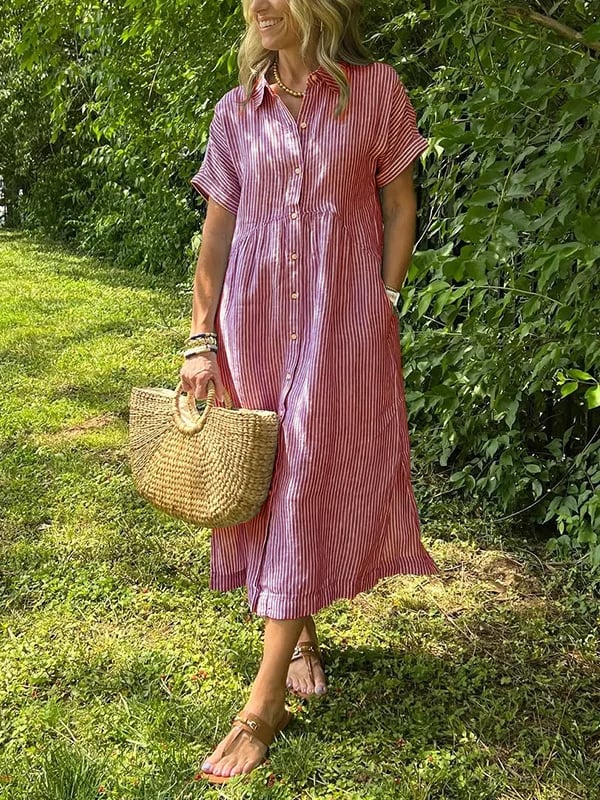 Ferlora™ | ELEGANT STRIPED DRESS
