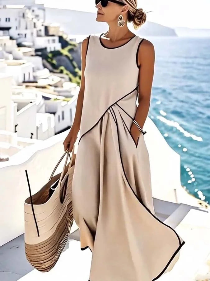 Minatella™ – Effortless Sleeveless Flared Dress for Everyday Elegance