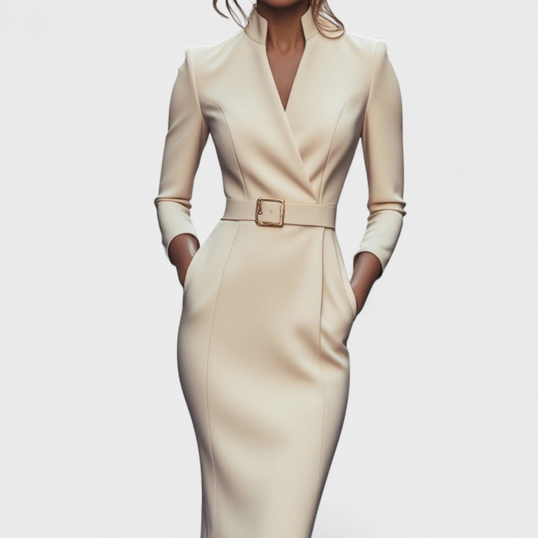 Kaylani™ – Belted Dress for Effortless Sophistication