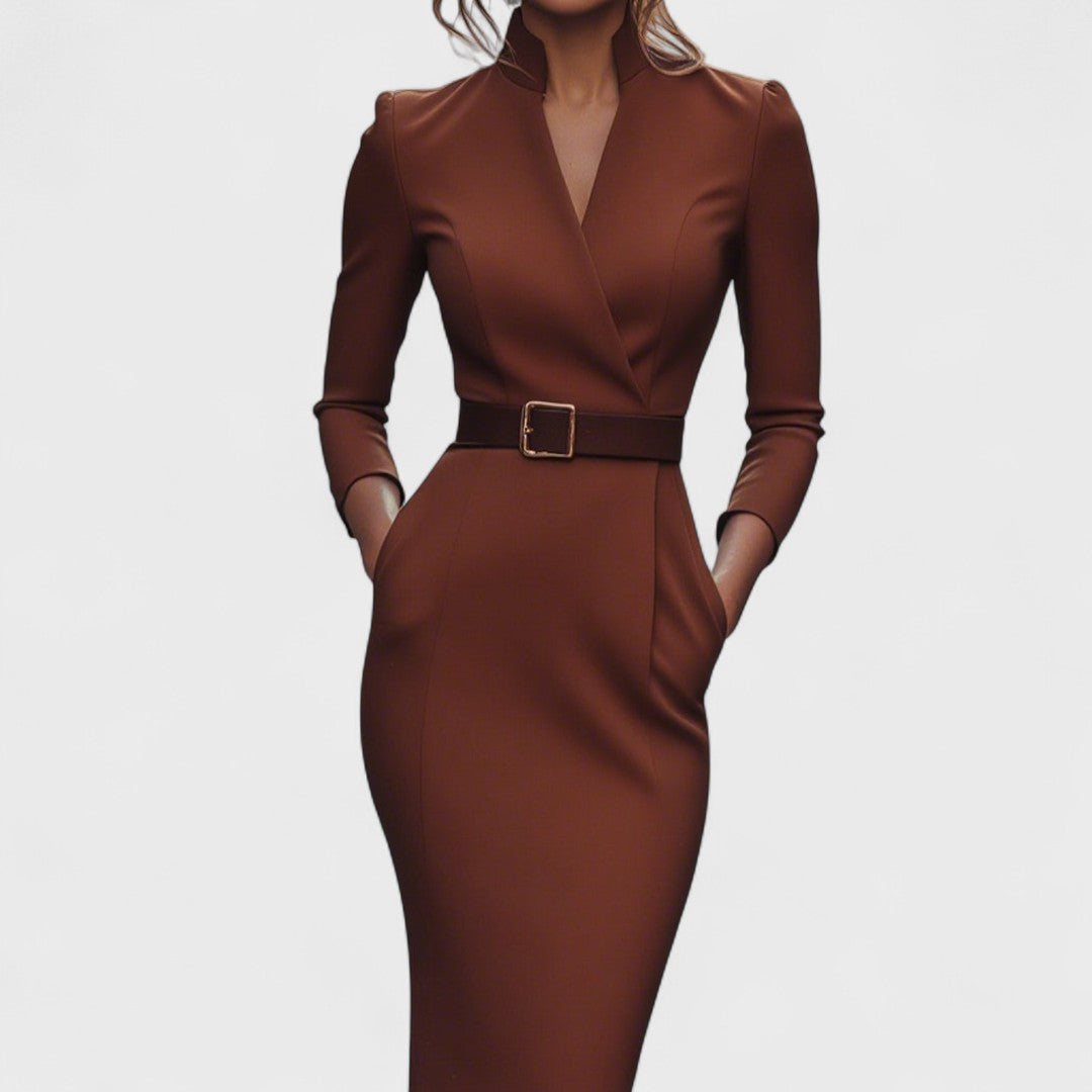 Kaylani™ – Belted Dress for Effortless Sophistication