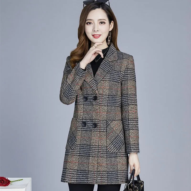 Aubrey™ - Elegant Plaid Blazer - Ferlora
