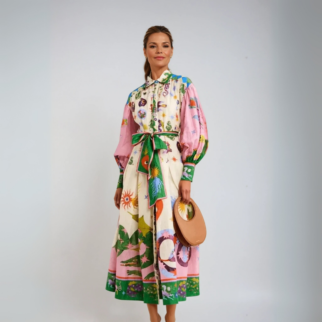 Dorthe™ | Chic Italian Maxi Dress - Ferlora